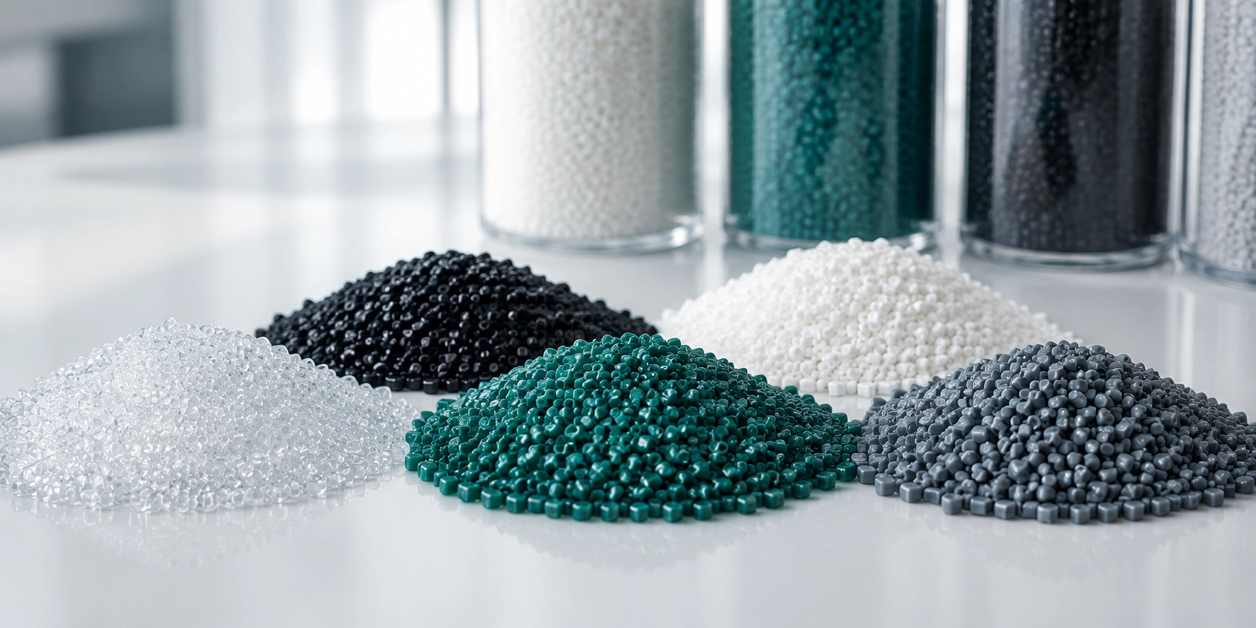 Plastic granules – various colors and types